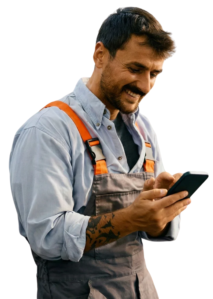 Home service technician using revenue operating system